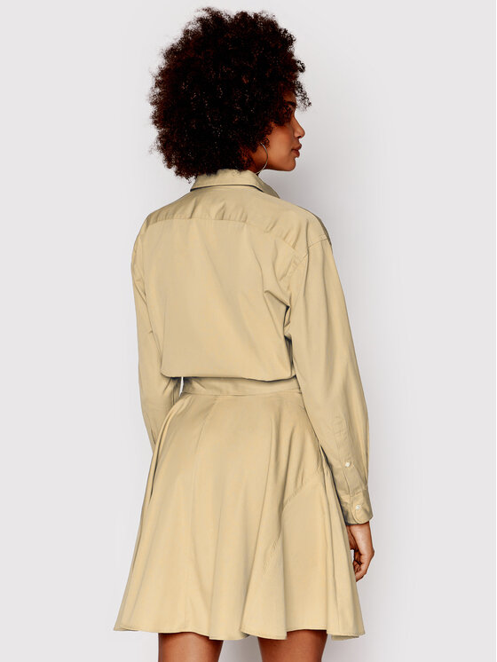 Polo Ralph Lauren Sukienka koszulowa 211838048002 Brązowy Regular Fit zdjęcie nr 3
