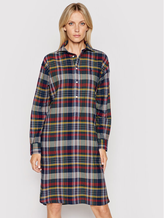 Polo Ralph Lauren Sukienka koszulowa Lsl 211838952001 Kolorowy Regular Fit