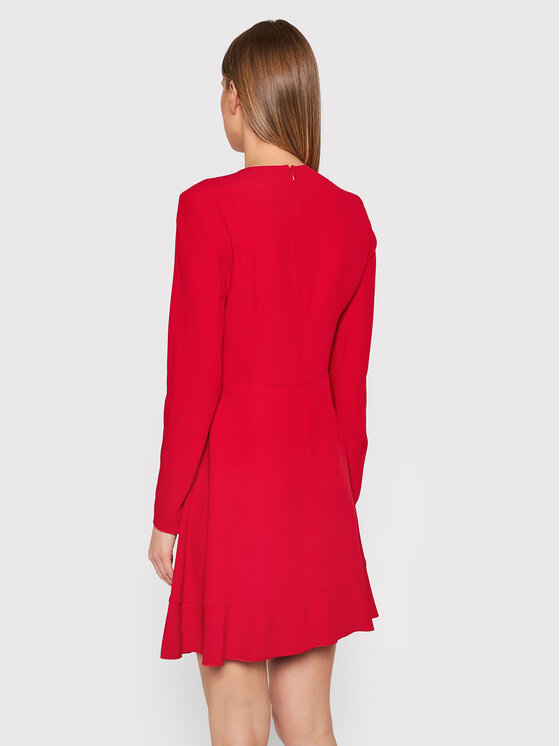 Red Valentino Sukienka codzienna WR0VACK5 Czerwony Regular Fit zdjęcie nr 3
