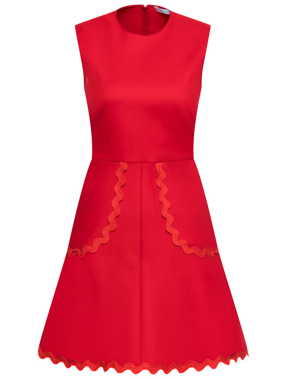 Red Valentino Sukienka koktajlowa RR0VAE10 Czerwony Regular Fit zdjęcie nr 5