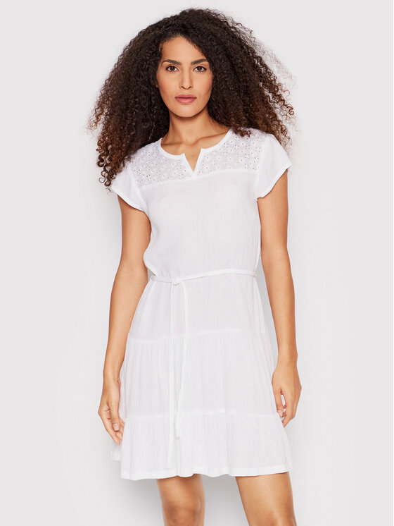 Regatta Sukienka letnia Reanna RWD036 Biały Regular Fit