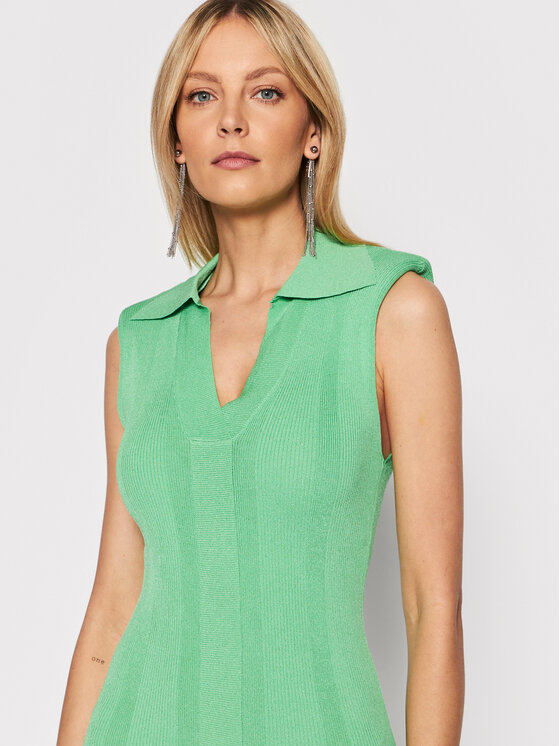 Remain Sukienka codzienna Joy Sl Knit RM1091 Zielony Slim Fit zdjęcie nr 4