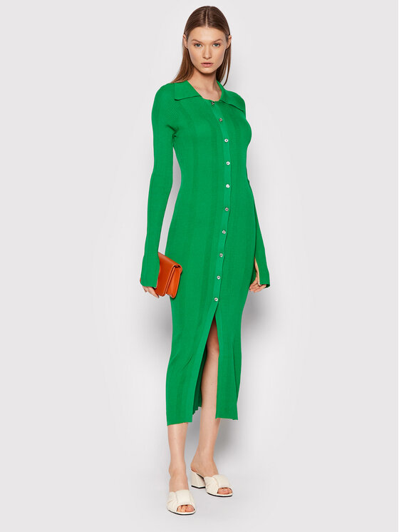 Remain Sukienka dzianinowa Alzira RM1052 Zielony Slim Fit zdjęcie nr 2