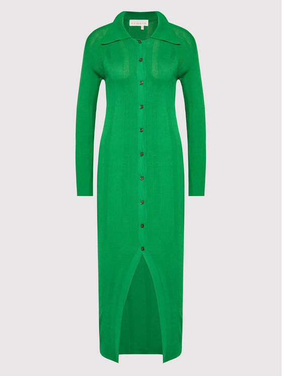 Remain Sukienka dzianinowa Alzira RM1052 Zielony Slim Fit zdjęcie nr 5