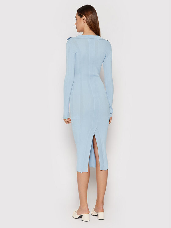 Remain Sukienka dzianinowa Joy RM910 Niebieski Slim Fit zdjęcie nr 3