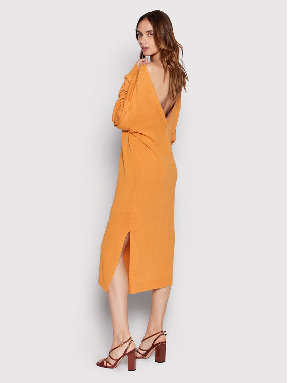 Remain Sukienka dzianinowa Topanga RM1357 Pomarańczowy Loose Fit zdjęcie nr 2