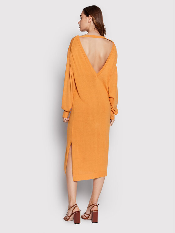 Remain Sukienka dzianinowa Topanga RM1357 Pomarańczowy Loose Fit zdjęcie nr 3