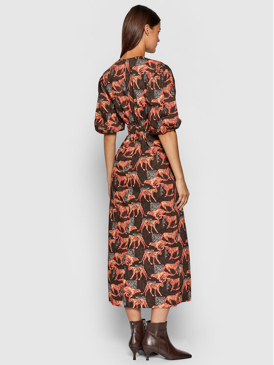 Remain Sukienka letnia Ferna RM685 Kolorowy Regular Fit zdjęcie nr 3