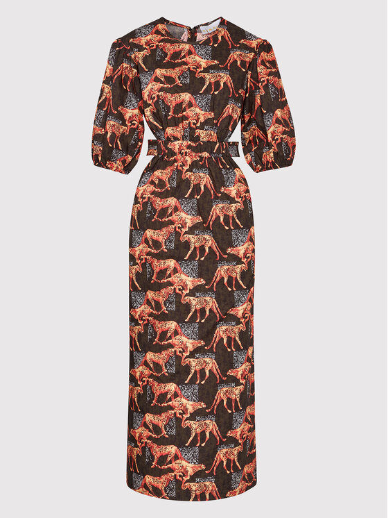 Remain Sukienka letnia Ferna RM685 Kolorowy Regular Fit zdjęcie nr 5