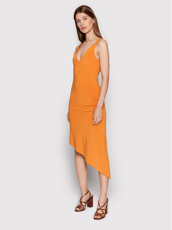 Remain Sukienka letnia Gosha RM1224 Pomarańczowy Regular Fit