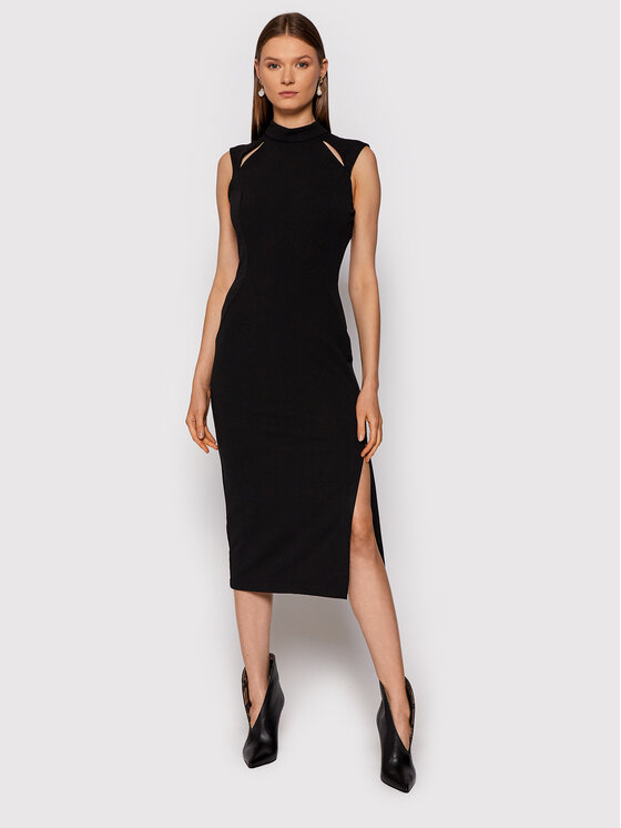 Rinascimento Sukienka codzienna CFC0018011002 Czarny Slim Fit