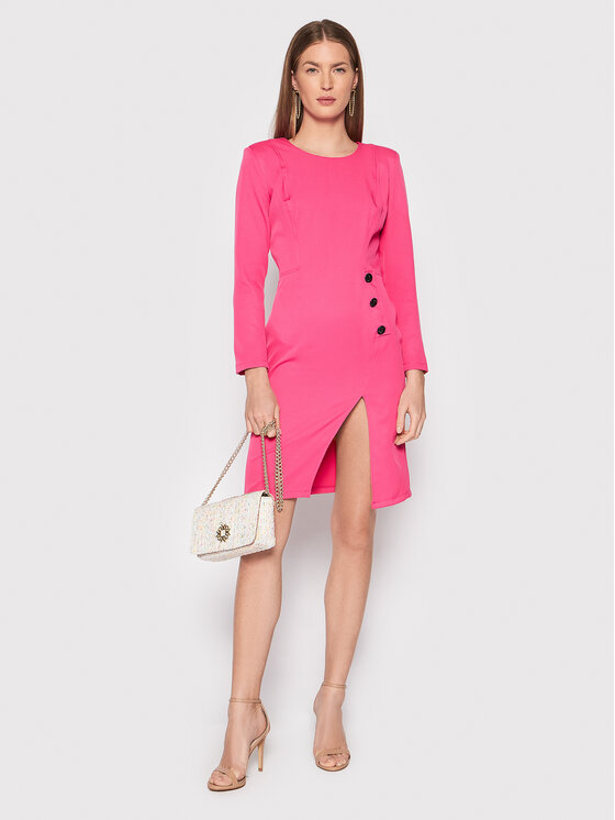 Rinascimento Sukienka codzienna CFC0018394002 Różowy Slim Fit zdjęcie nr 2