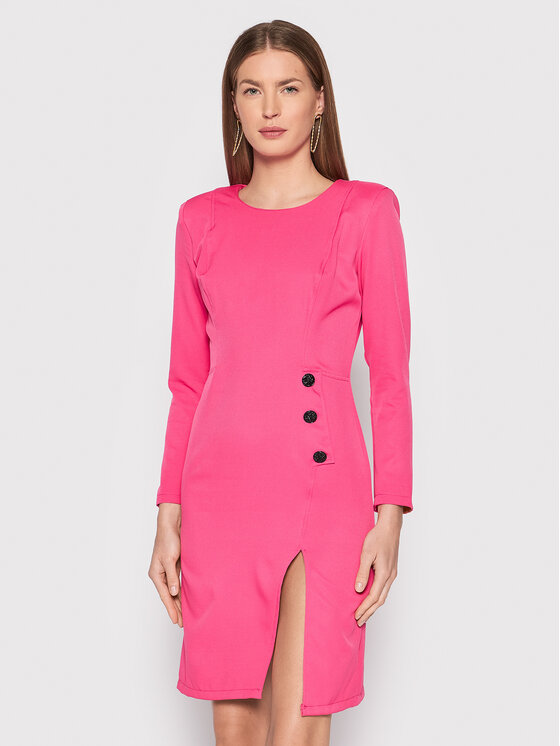 Rinascimento Sukienka codzienna CFC0018394002 Różowy Slim Fit
