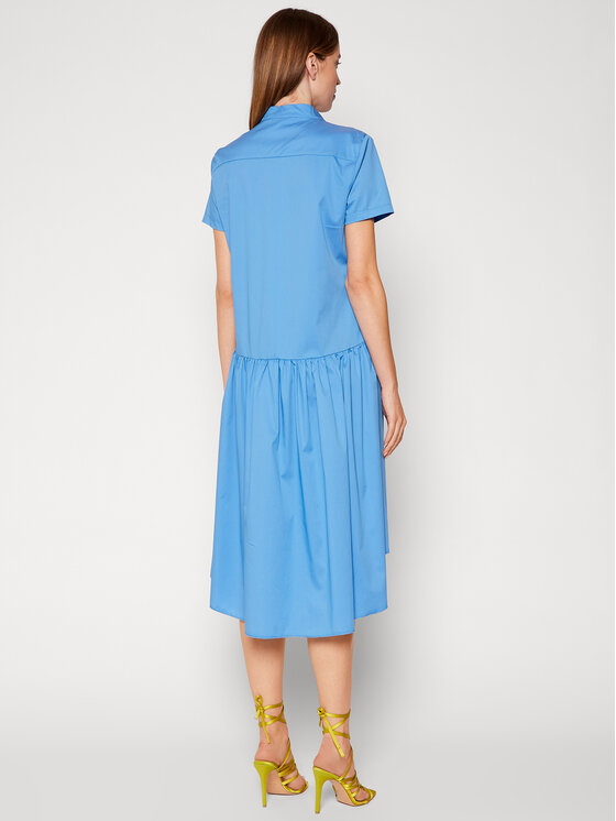 Rinascimento Sukienka codzienna CFC0103381003 Niebieski Regular Fit zdjęcie nr 3