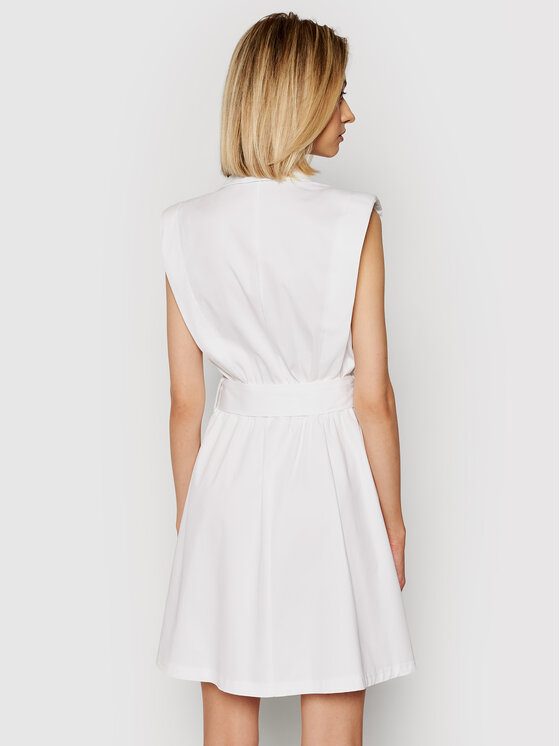 Rinascimento Sukienka codzienna CFC0103746003 Biały Regular Fit zdjęcie nr 3