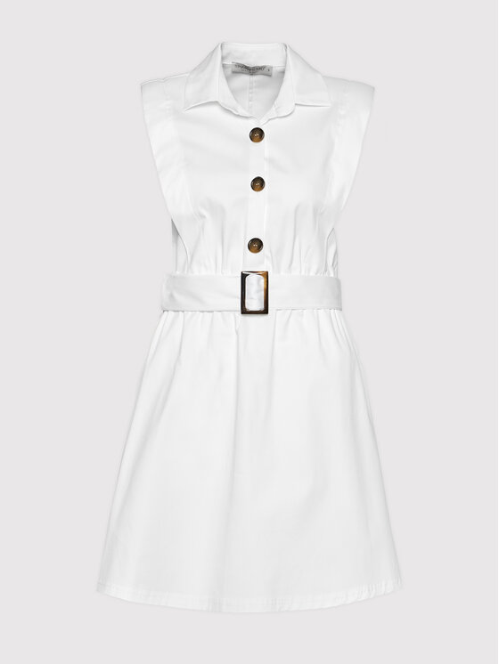 Rinascimento Sukienka codzienna CFC0103746003 Biały Regular Fit zdjęcie nr 5