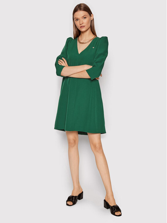 Rinascimento Sukienka codzienna CFC0106174003 Zielony Regular Fit zdjęcie nr 2