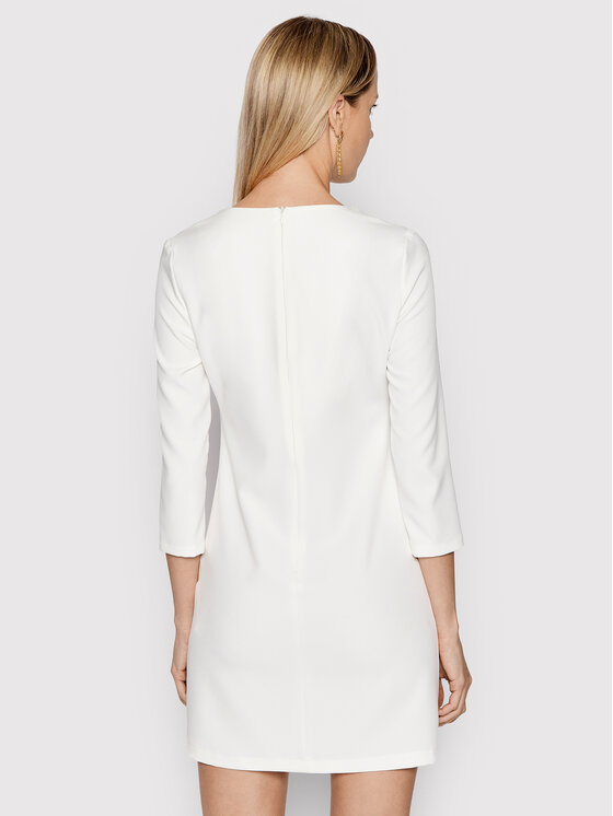 Rinascimento Sukienka codzienna CFC0107652003 Biały Regular Fit zdjęcie nr 3