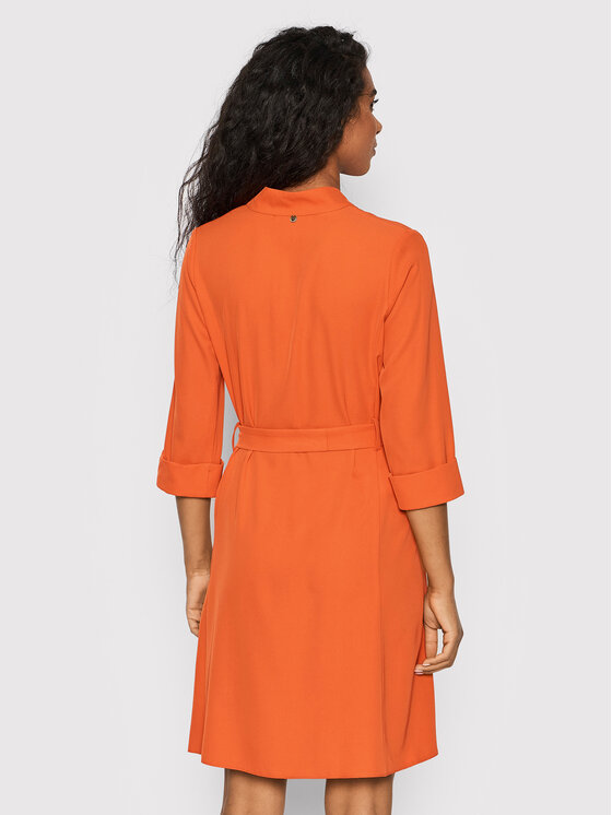 Rinascimento Sukienka codzienna CFC0107736003 Pomarańczowy Regular Fit zdjęcie nr 3