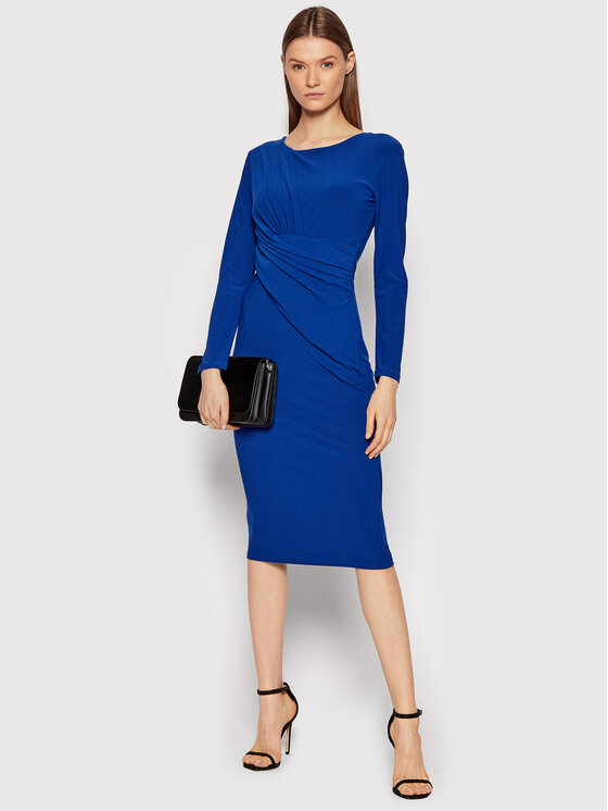 Rinascimento Sukienka koktajlowa CFC0018284002 Niebieski Regular Fit zdjęcie nr 2