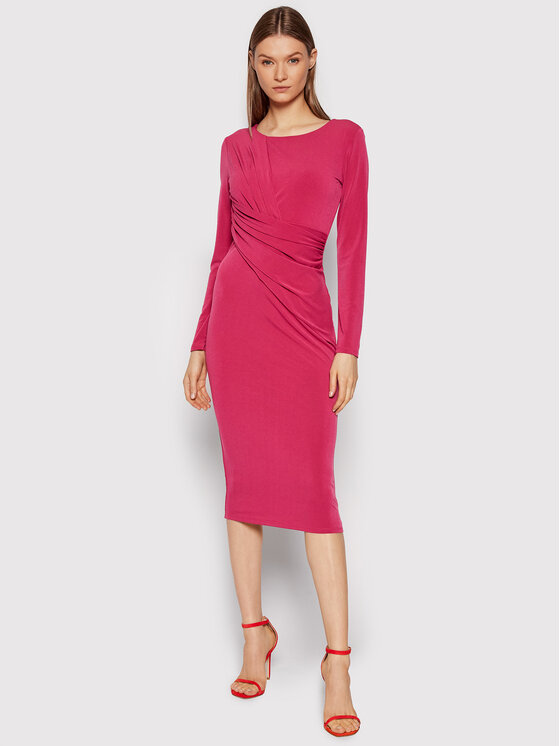 Rinascimento Sukienka koktajlowa CFC0018284002 Różowy Regular Fit zdjęcie nr 2