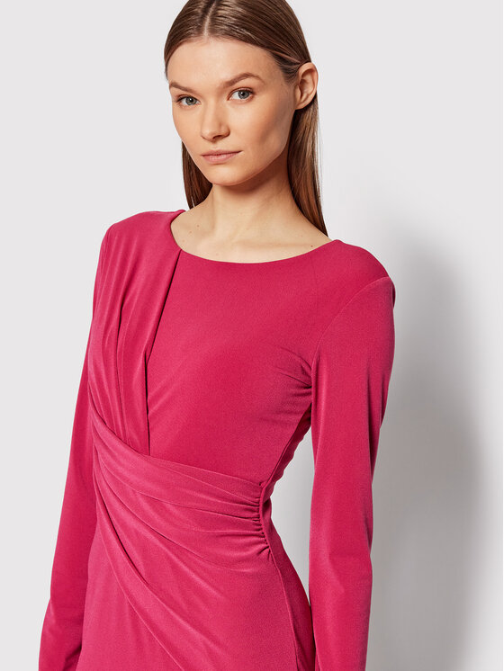 Rinascimento Sukienka koktajlowa CFC0018284002 Różowy Regular Fit zdjęcie nr 4