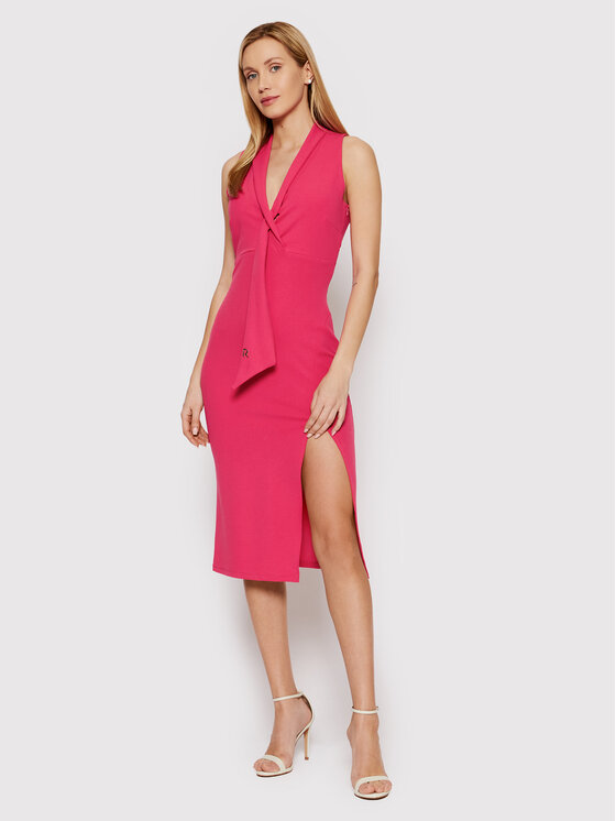 Rinascimento Sukienka koktajlowa CFC0018388002 Różowy Regular Fit zdjęcie nr 2