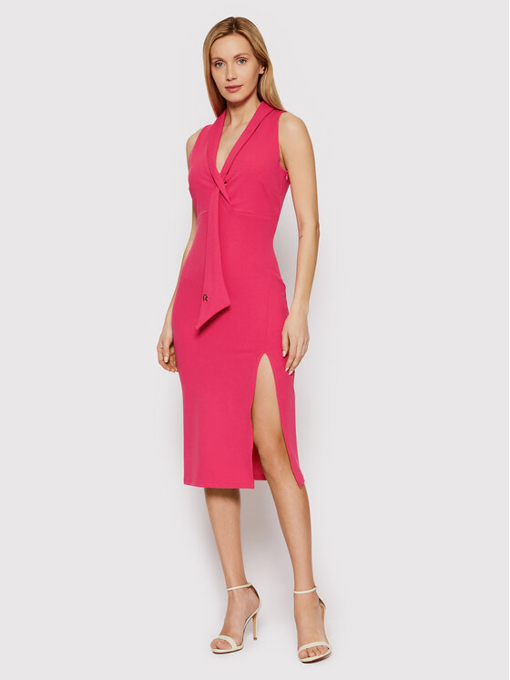 Rinascimento Sukienka koktajlowa CFC0018388002 Różowy Regular Fit