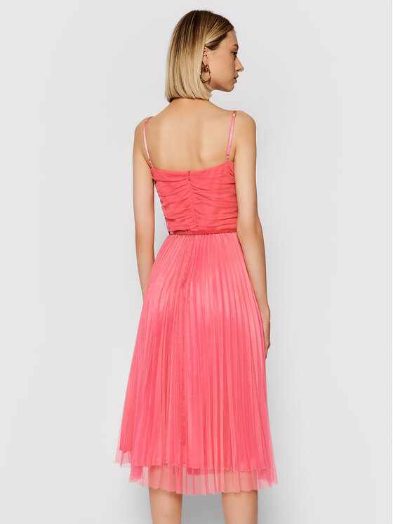 Rinascimento Sukienka koktajlowa CFC0103673003 Różowy Regular Fit zdjęcie nr 3