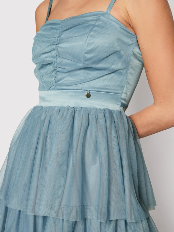 Rinascimento Sukienka koktajlowa CFC0104888003 Niebieski Regular Fit zdjęcie nr 4