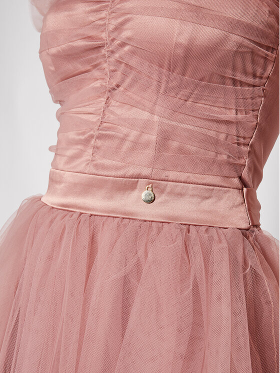 Rinascimento Sukienka koktajlowa CFC0104891003 Różowy Slim Fit zdjęcie nr 5