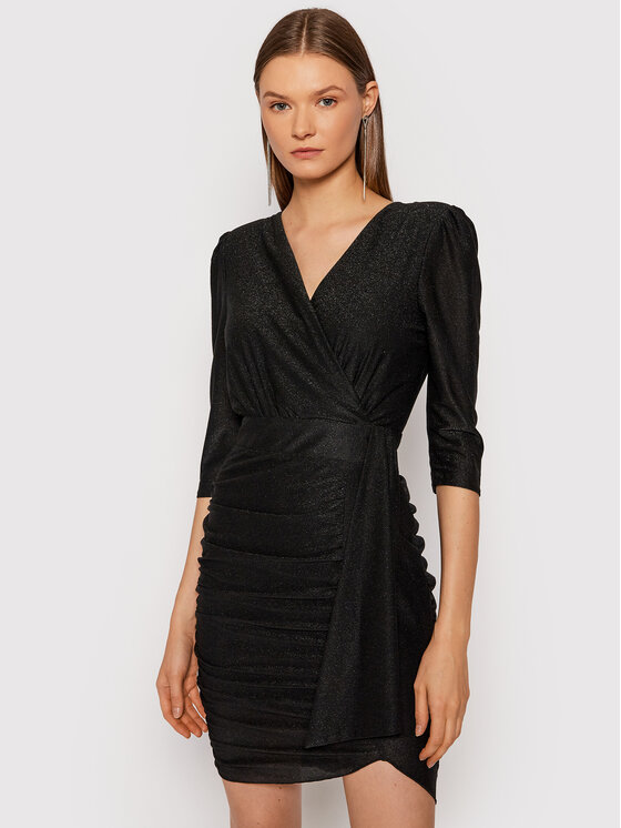 Rinascimento Sukienka koktajlowa CFC0105082003 Czarny Slim Fit
