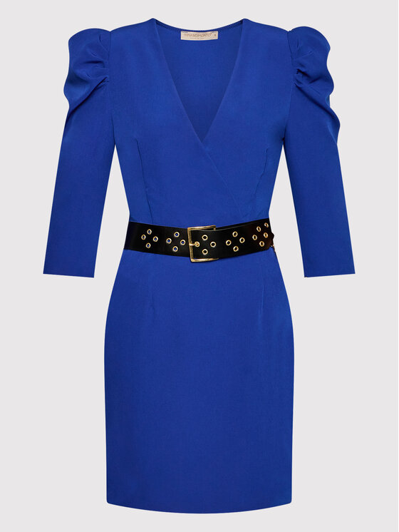 Rinascimento Sukienka koktajlowa CFC0105950003 Niebieski Regular Fit zdjęcie nr 5