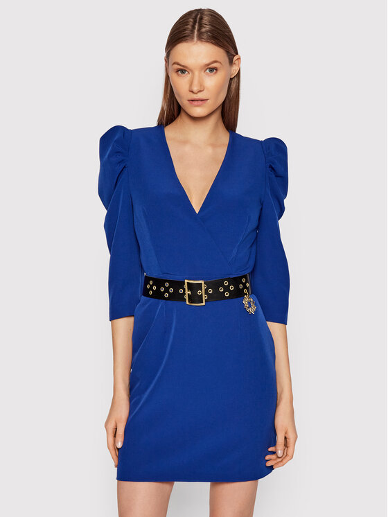 Rinascimento Sukienka koktajlowa CFC0105950003 Niebieski Regular Fit