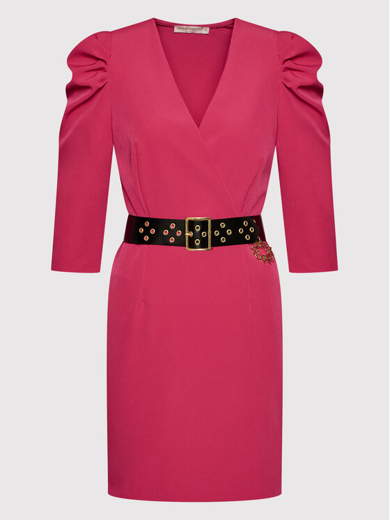 Rinascimento Sukienka koktajlowa CFC0105950003 Różowy Regular Fit zdjęcie nr 5