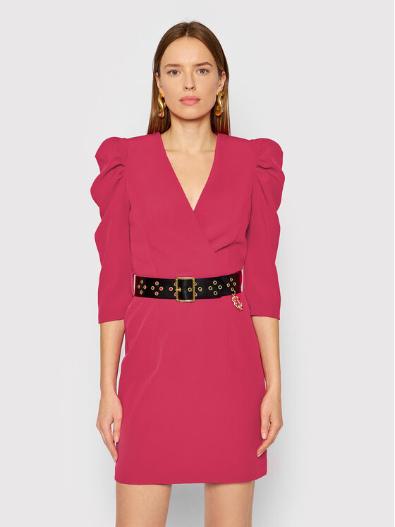 Rinascimento Sukienka koktajlowa CFC0105950003 Różowy Regular Fit