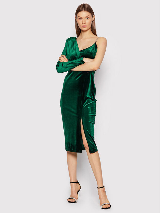 Rinascimento Sukienka koktajlowa CFC0106681003 Zielony Slim Fit zdjęcie nr 2