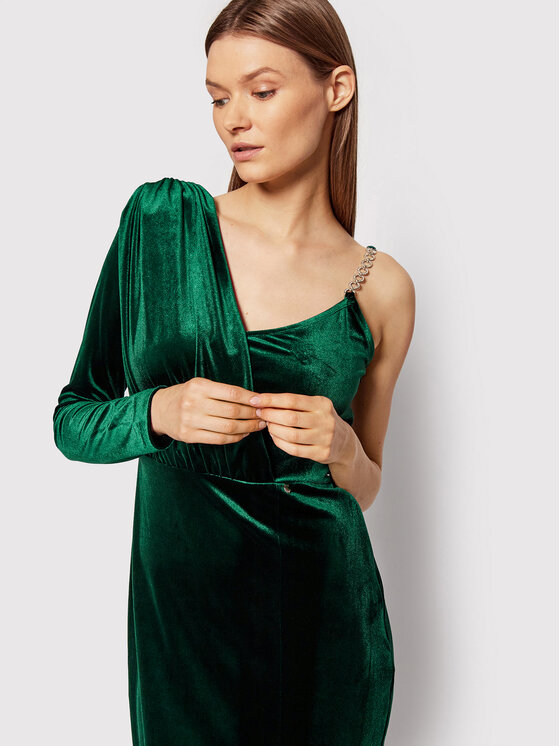 Rinascimento Sukienka koktajlowa CFC0106681003 Zielony Slim Fit zdjęcie nr 4