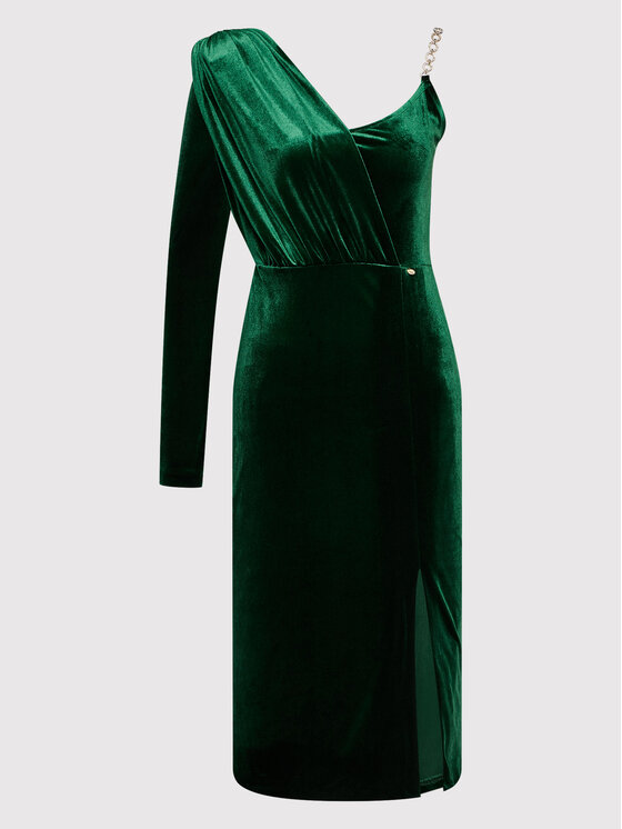 Rinascimento Sukienka koktajlowa CFC0106681003 Zielony Slim Fit zdjęcie nr 5