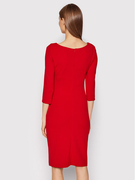 Rinascimento Sukienka koktajlowa CFC0107079003 Czerwony Slim Fit zdjęcie nr 3