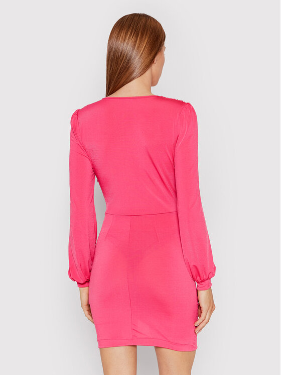 Rinascimento Sukienka koktajlowa CFC0107346003 Różowy Slim Fit zdjęcie nr 3