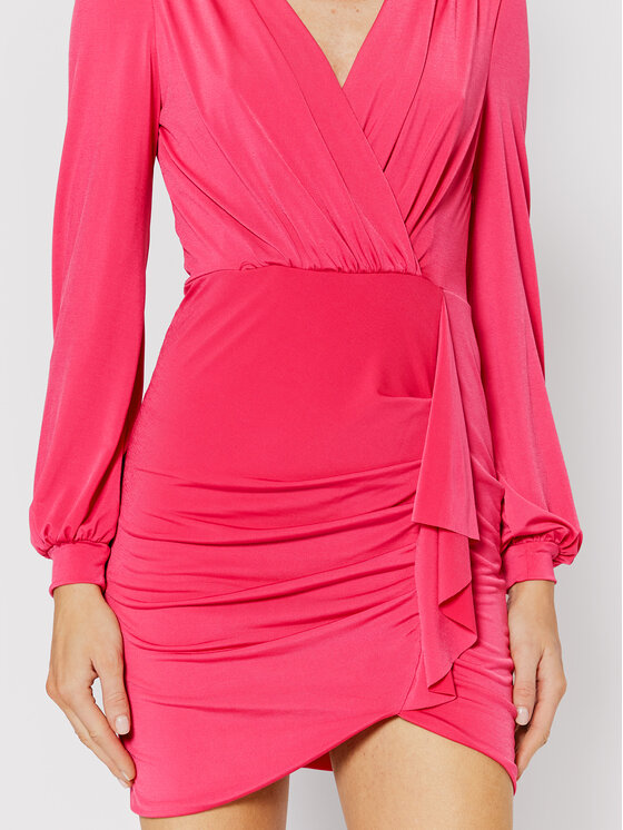 Rinascimento Sukienka koktajlowa CFC0107346003 Różowy Slim Fit zdjęcie nr 4