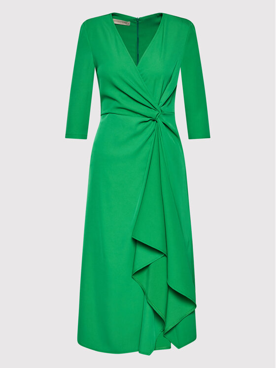 Rinascimento Sukienka koktajlowa CFC0107382003 Zielony Regular Fit zdjęcie nr 5