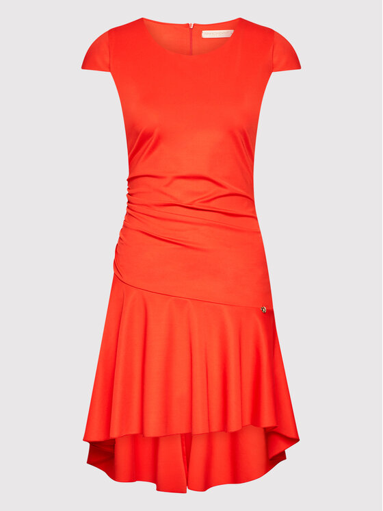 Rinascimento Sukienka koktajlowa CFC0107564003 Czerwony Slim Fit zdjęcie nr 5