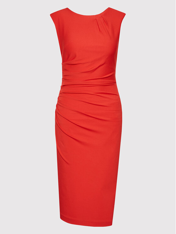 Rinascimento Sukienka koktajlowa CFC0107575003 Czerwony Slim Fit zdjęcie nr 5