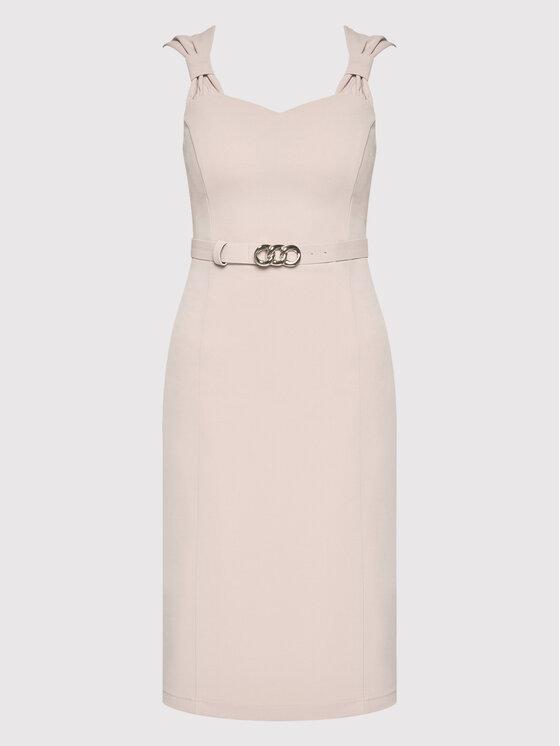 Rinascimento Sukienka koktajlowa CFC0107618003 Różowy Slim Fit zdjęcie nr 5
