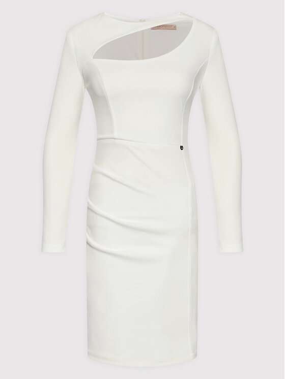Rinascimento Sukienka koktajlowa CFC0107667003 Biały Slim Fit zdjęcie nr 5
