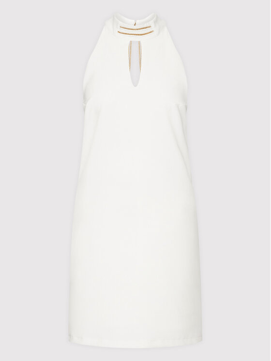 Rinascimento Sukienka koktajlowa CFC0107726003 Biały Regular Fit zdjęcie nr 5