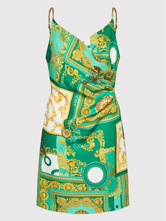 Rinascimento Sukienka koktajlowa CFC0108553003 Zielony Slim Fit zdjęcie nr 5