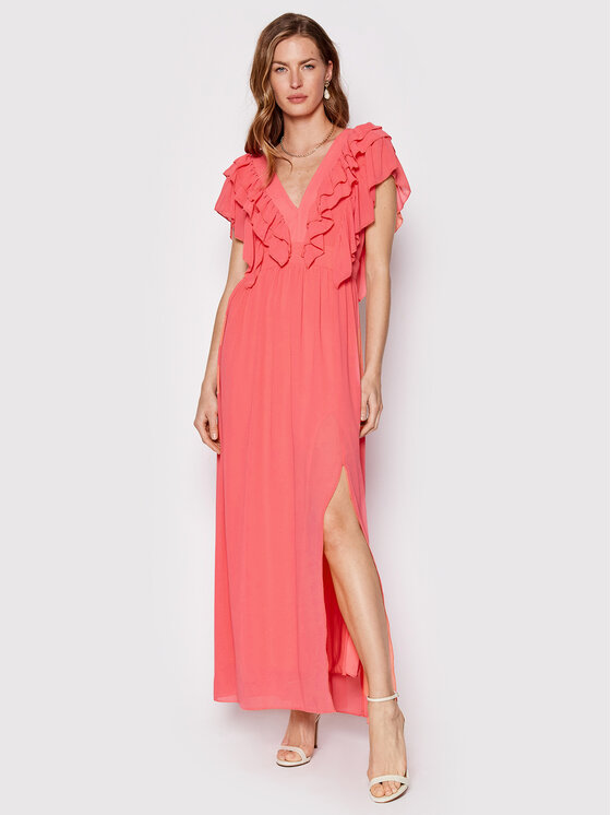Rinascimento Sukienka koktajlowa CFC0109134003 Różowy Regular Fit